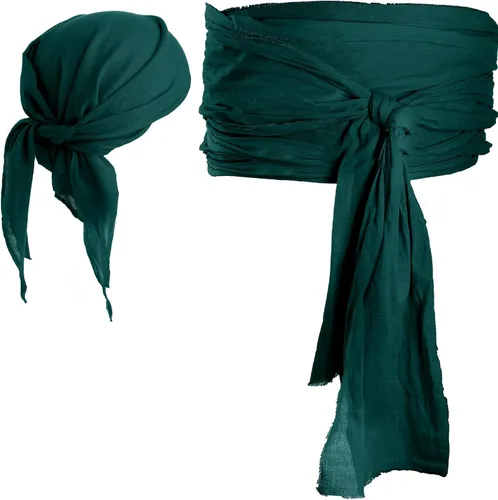 Vista 16 de SATINIOR Halloween Pirate Accessories Bandana Belt Costume