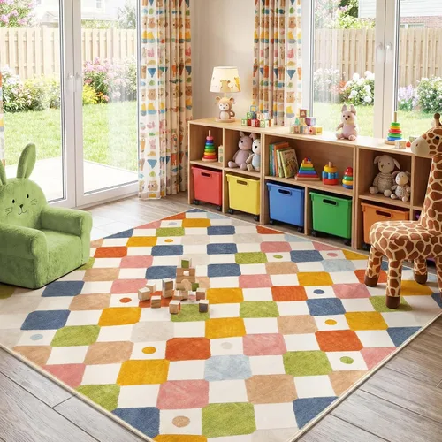 Vista 80 de jinchan Alfombra a rayas de 2 x 3 para entrada, alfombra de cocina, tapete pequeño, antideslizante, ligero, de bajo perfil, decoración para entrada