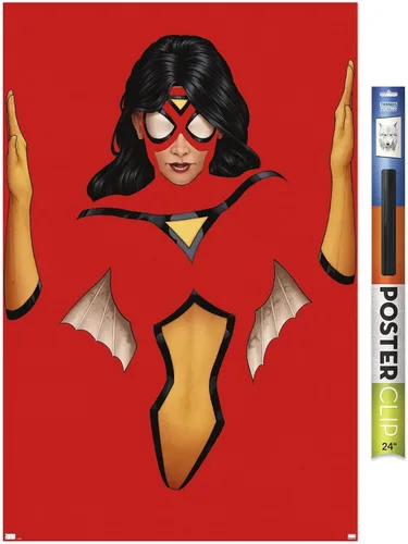Vista 19 de Trends International Marvel Comics Spider Woman - Póster de pared Strikeforce #1, 22.4 pulgadas de largo x 14.7 pulgadas, versión enmarcada