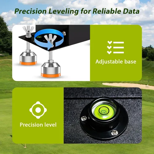 Vista 4 de Funda protectora de metal portátil para Bushnell Launch Pro Golf Launch Monitor Simulador, Visual Golf Launch Monitor Shield para Foresight GC3