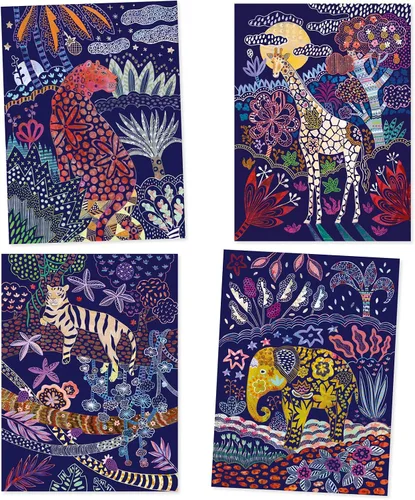 Vista 3 de DJECO Lush Nature - Tarjetas de rascar, multicolor