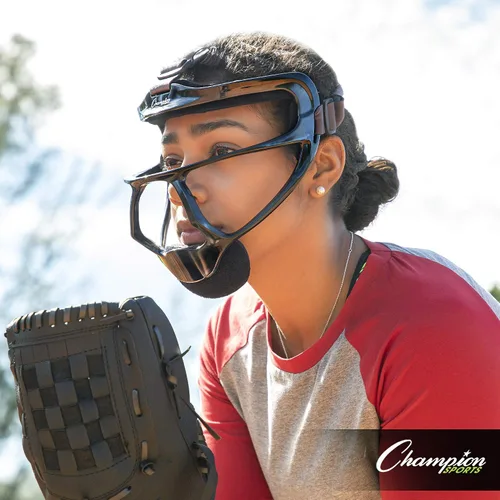 Vista 7 de Champion Sports Ultralight Magnesium Softball Fielder’s Mask – Youth & Adult Sizes, 8oz Lightweight Protective Face Guard