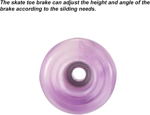 Vista 4 de PATIKIL Topes de punta para patines con destornillador, 1 par de tapones de freno de goma 82A para repuesto de accesorios de patinaje, mezcla