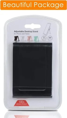 Vista 8 de Soporte para teléfono celular, multiángulo, ajustable, soporte de escritorio para teléfono, soporte para tableta para iPhone 17 16 15 14 13 12 11