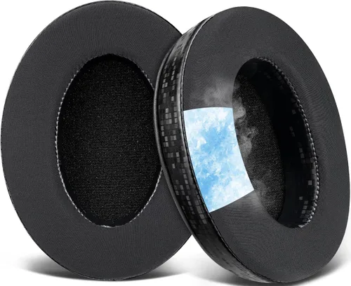 Vista 13 de SOULWIT Almohadillas de gel refrescante para Audio-Technica ATH M50X/M40X, HyperX Cloud/Alpha, SteelSeries Arctis, almohadillas para los oídos
