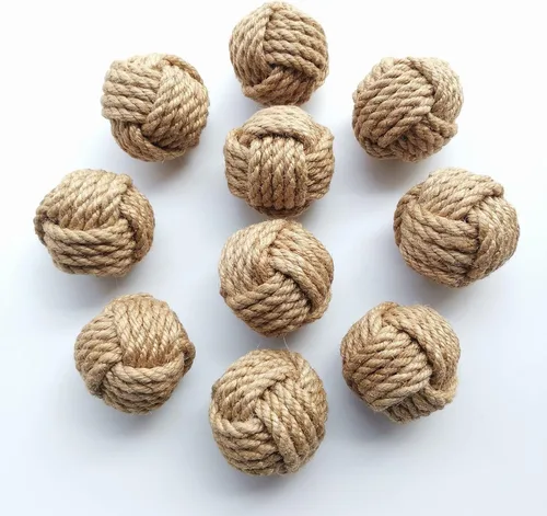 Vista 7 de Elkpruu 10 mini bolas decorativas Orbs para cuencos de centro de mesa, bolas decorativas de cuerda de Navidad para cuencos, relleno de jarrón