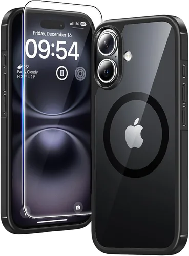 Vista 133 de TAURI Funda para iPhone 17, antiamarilleamiento con protector de pantalla, protección de grado militar, a prueba de golpes, delgada para iPhone 17