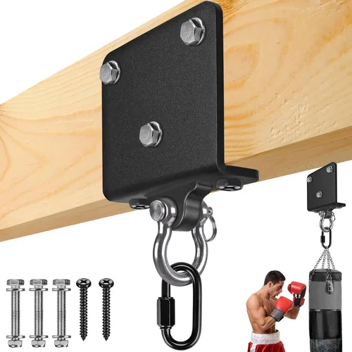 Vista 16 de Dolibest Colgador de vigas de acero resistente, soporte para bolsa pesada, colgador de bolsa pesada I Beam para percha de saco de boxeo