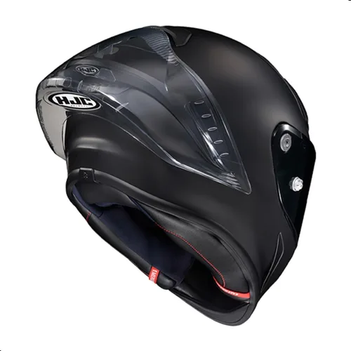 Vista 3 de HJC RPHA 1N Casco de motocicleta sólido con visera HJ-35 Pinlock, aprobado por el DOT (Negro mate, Grande)