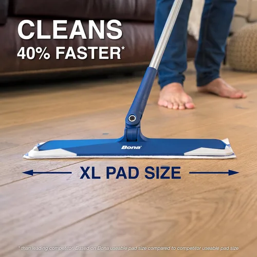 Vista 4 de Bona® Almohadillas desechables de limpieza húmeda para suelos de madera dura, aroma a lavanda, (paquete de 6)