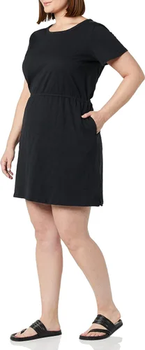 Vista 3 de Tienda Essentials Minidress de algodón de manga corta y cintura elástica para mujer