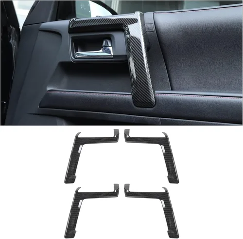 Vista 8 de Hoolcar Cubierta interior para manija interior de puerta compatible con Toyota 4Runner 2010-2023, color negro