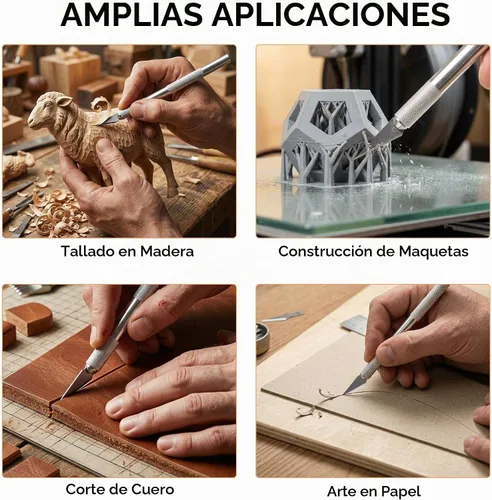 Vista 6 de Nicpro Juego de 120 cuchillas de hobby SK-5, repuesto de utilidad #2, herramienta de corte de repuesto con estuche de almacenamiento