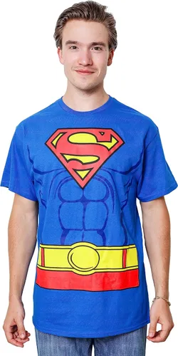 Vista 3 de SUPERMAN Camiseta para adultos con símbolo de logotipo de DC