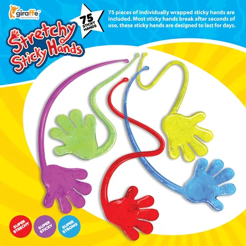 Vista 7 de Giraffe - Manos pegajosas brillantes - (100 unidades)