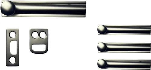 Vista 20 de QCAA Perno de superficie de latón macizo, 2", latón pulido, paquete de 1, fabricado en Taiwán