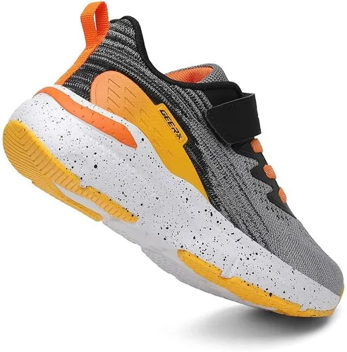 Vista 3 de GEERX Tenis deportivos para niños pequeños, ligeros, transpirables, deportivos