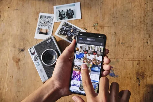 Vista 5 de Instax mini EVO Cámara de Fotos e Impresora 2 en 1 con Pantalla LCD de 2.7 pulgadas, 10 Efectos de Lente y 10 Efectos de Película, Formato