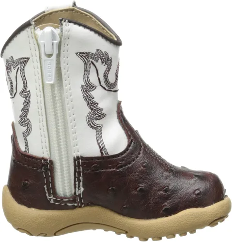 Vista 6 de Roper Cowbaby Ostrich Western Boot (bebéniño), Marrón