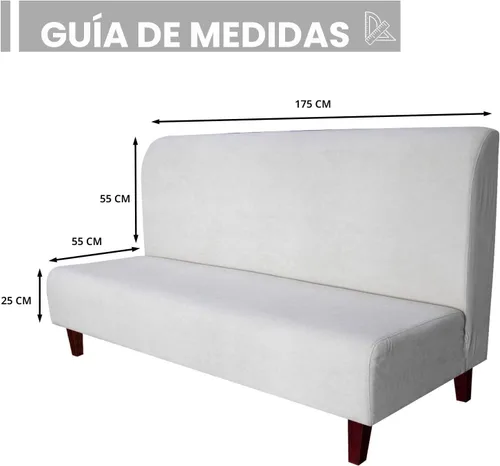 Vista 7 de Easy-Going Funda 100% Impermeable para Futón, Funda de Sofá Impermeable Doble para Futón, Funda de Sofá Jacquard Elástica, Protector de Muebles a