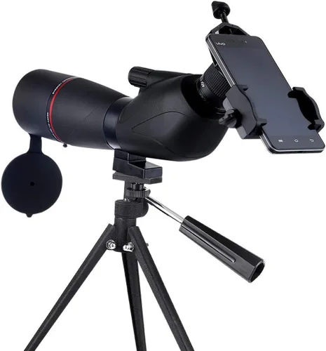Vista 3 de Monoculars Telescope High Power Bird Watching Monocular, 20-60x60 Zoom Large Objective Lens,ВАK4 Prism,Waterproof Phone Connection Telescope with