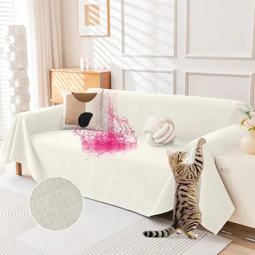Vista 13 de Deep Dream Funda para Sillón Resistente a Arañazos de Gato, Funda Impermeable para Sofá para Perros, Protectores de Sofá Amigables con Mascotas