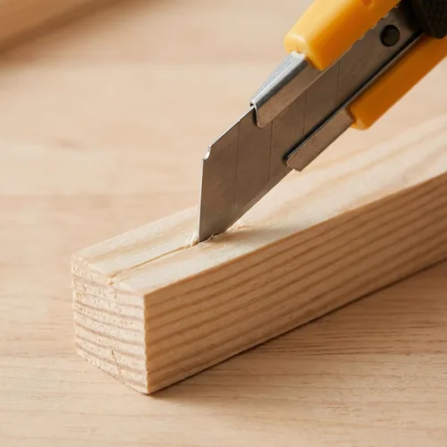 Vista 5 de Elsjoy Paquete de 50 varillas cuadradas de madera de 1/2 x 12 pulgadas, palos de madera de pino sin terminar para manualidades, proyectos