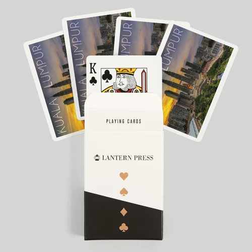 Vista 6 de Lantern Press Kuala Lumpur, Malasia, Skyline at Sunset (52 cartas de juego, baraja de cartas de tamaño póker con comodinos)