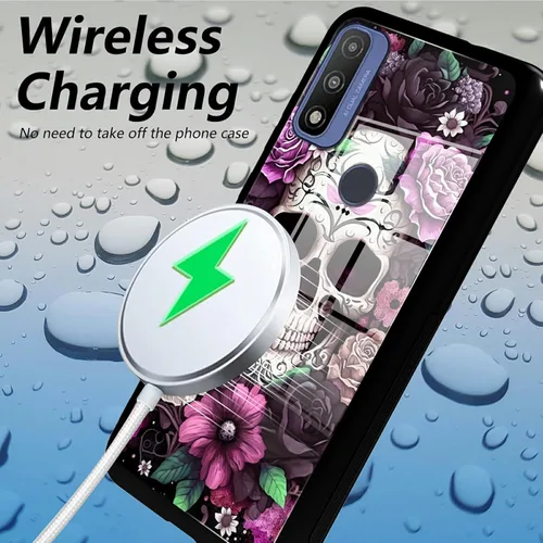 Vista 278 de Funda para Motorola Moto G Stylus 5G 2021 de vidrio templado, funda negra con diseño de mujer negra africana para mujeres y hombres, antiarañazos, a