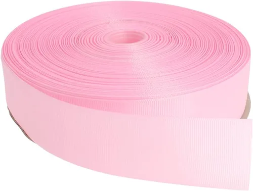 Vista 32 de Cinta de grogrén sólido de 100 yardas cada rollo, 100% poliéster (1/4", beige)