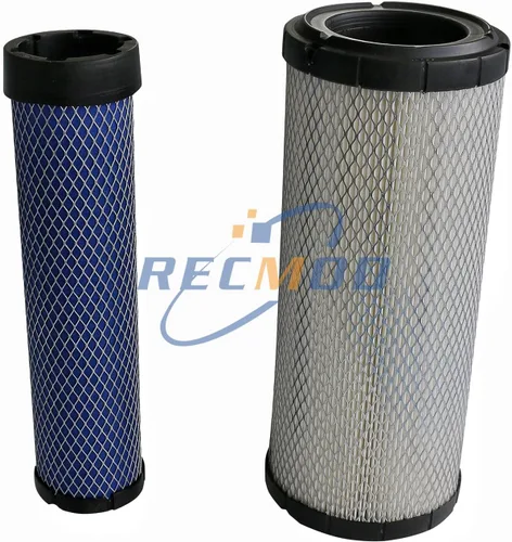 Vista 2 de 6666375 7383345 6666376 Kit de filtro de aire interior exterior para cargador Bobcat excavadora compatible con A220 A300 337 341 435 E42 E45 E50 E55