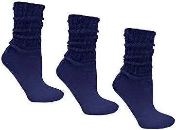 Vista 4 de Luxury Divas Paquete de 3 calcetines holgados de algodón