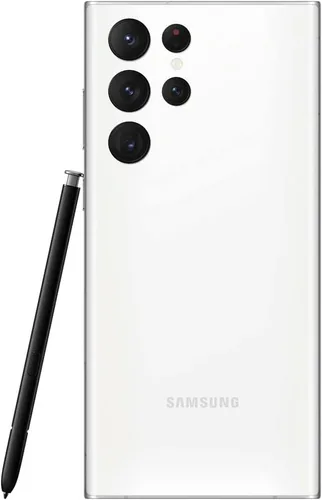 Vista 3 de Samsung Galaxy S22 Ultra 5G, versión estadounidense, 128GB, blanco fantasma - Desbloqueado (renovado)
