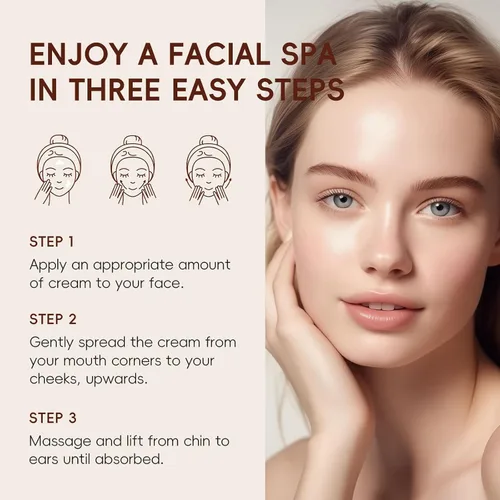 Vista 7 de Set de cuidado de la piel - Crema hidratante facial de arroz y suero de arroz (2 productos) hidratante para cara, objetivos hidratantes, sequedad