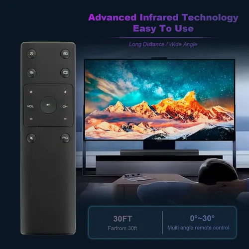 Vista 4 de Nuevo XRT132 Reemplazo remoto para VIZIO Smart TV E50-D1 E55-D0 E50x-E1 E50-E3 E55-E1 E55-E2 E60-E3 E43U-D2 E48U-D0 E50U-D2 E55U-D0 E55U-D0 E55U-D0