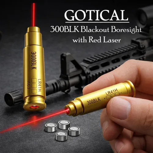 Vista 2 de 360 Tactical 300BLK Blackout Boresight con láser rojo 300BLK 0.300x1.378 in Boresight con láser rojo 300 blk 300 Blackout BLK 0.300x1.378 in Bore
