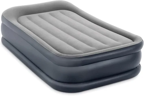 Vista 2 de Intex Pillow Dura-Beam Series Rest Airbed elevado con bomba interna (modelo 2020)