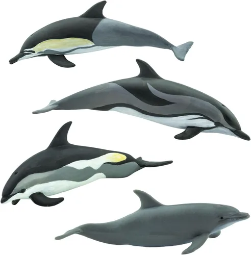 Vista 3 de Safari Ltd. Dolphin TOOB - 10 figuras de delfines en miniatura, juego de juguetes educativos para niños, niñas y niños a partir de 3 años