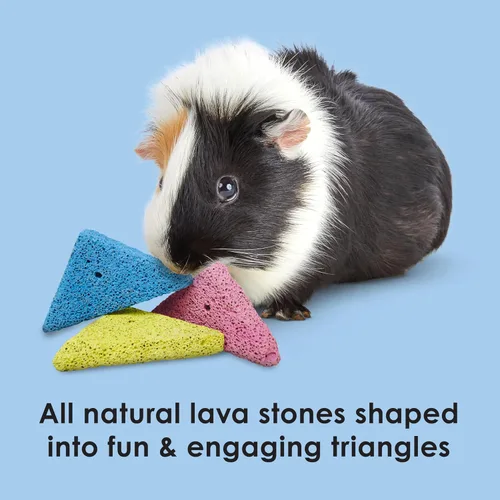 Vista 3 de Kaytee Lava Bites - Juguete masticable para chinchillas, hámsters y jerbos, paquete de 3
