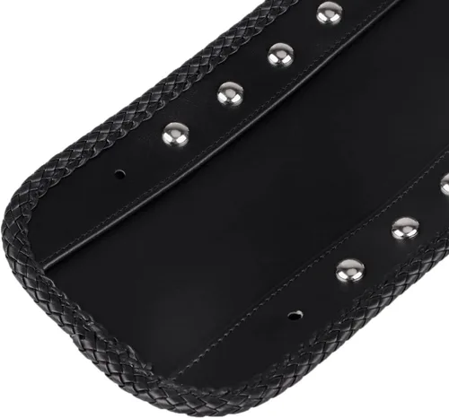 Vista 5 de Guardabarros trasero de cuero con remaches para Harley Softail Springer Heritage Classic EFI FLSTCI 2006-2017