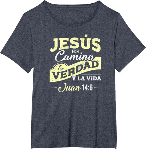 Vista 47 de Camisas de la Biblia de Jesus para los Cristianos Camiseta Española Negro
