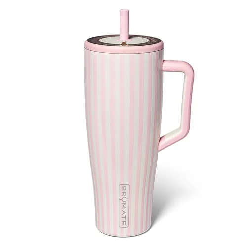 Vista 22 de BrüMate Era Vaso Térmico de 20 oz con Asa y Pajilla Vaso Térmico Aislante 100% A Prueba de Fugas con Tapa y Pajilla Hecho de Acero Inoxidable