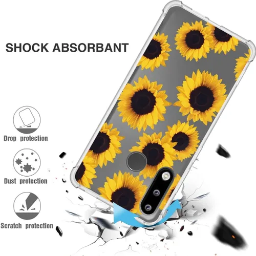 Vista 7 de Funda transparente para Huawei P30 Lite/Nova 4E MAR-LX3A para niñas y mujeres, TPU suave a prueba de golpes, funda protectora transparente