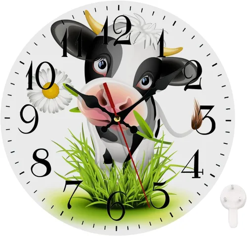 Vista 15 de LOKMU Reloj de pared silencioso sin tictac de 10 pulgadas, reloj redondo decorativo para sala de estar, cocina, hogar, baño, dormitorio, oficina