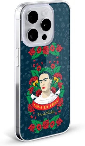Vista 2 de Head Case Designs Funda de gel suave con licencia oficial de Frida Kahlo Viva La Vida Icons compatible con Apple iPhone 15 Pro Max