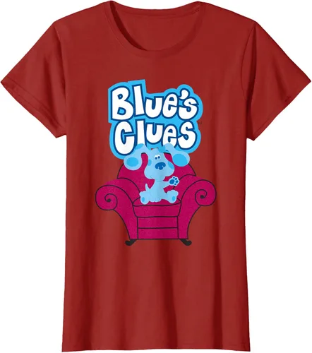 Vista 54 de Camiseta Blue's Clues On Red Sofa Negro