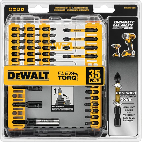 Vista 9 de DEWALT Juego de puntas de destornillador de impacto, 35 piezas (DWA2NGFT35IR)