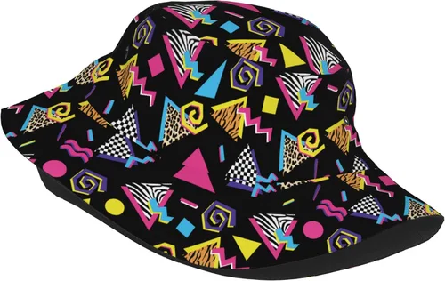 Vista 5 de Sombreros de pescador retro de los años 80 y 90 para mujeres y hombres, sombrero de sol fresco para regalo