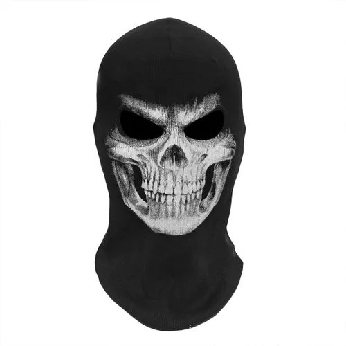 Vista 5 de Skull Ghost Mask Full Face Mask for Halloween Cosplay Party Outdoor Motorcycle Ski Snowboard Cycling Hiking