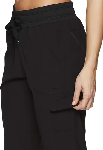 Vista 5 de RBX - Pantalón capri deportivo con cordón,ligero, con bolsillos y estilo cargo, para mujer
